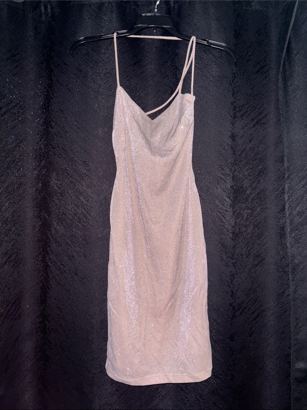 4 for $25  Windsor Iridescent Pale Pink Cowl Mini Dress